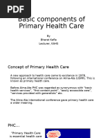 Basic Components of Primary Health Care