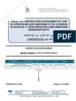 Rapport Geotechnique-Batiment R+3+penthouse Avec Mezzanine Et Sous-Sol A M'badon