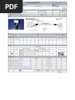 Samples Spection Report CIS Retrabalho CNC HP2006J-5Y 700MM