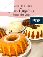 Apostila Curso Livro de Receitas Bolos Caseiros Método Vilma Cake