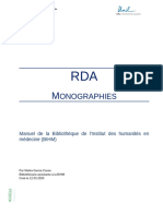 ML RDA Monographie