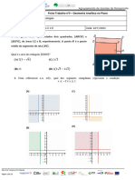 FT6 - 10ºano - Geometria Analítica No Plano - II