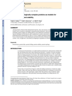 Todd O. Yeates, Todd S. Norcross and Neil P. King - Knotted and Topologically Complex Proteins As Models For Studying Folding and Stability