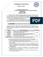 Universidade de São Paulo: Módulo Ementa e Pré-Requisitos Carga Horária