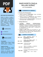 Curriculum Vitae Maryhorith Goñaz