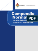 Compendio Normativo para La DelimitacÍon de Unidades Territoriales