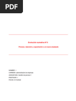 Evaluacion 3 Proceso, Retención y Capacitación A Un Nuevo Empleado