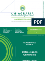 Termodinamica - Unidad1 - IntroduccionTermo y Conceptos Fundamentales y Hechos Experimentales - 2024