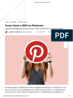 Como Fazer o SEO No Pinterest