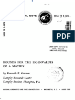 Bounds The Eigenvalues of A Matrix: Kenneth Garren Langley Research Center Langley