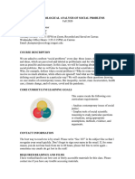 Sociological Analysis of Social Problems