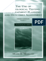 The Use of Psychological Testing for Treatment Planning and Outcomes Assessment_ Volume 3_ Instruments for Adults (the Use of Psychological Testing for Treatment Planning and Outcomes Assessment) ( PDFDrive )