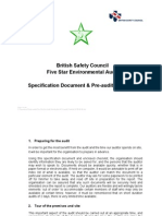 Five Star Env Audit Specification &amp Pre-Audit Checklist