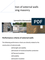 Unit 8 - Construction of External Walls Using Masonry