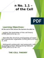 Session No 1.1. A Tour of The Cell