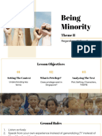 Being Minority Presentation Slides