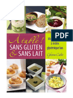 A Table Sans Gluten Et Sans Lait - Christine Calvet