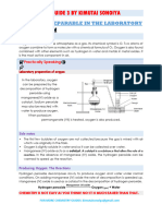 Summary On Preparation of Gases