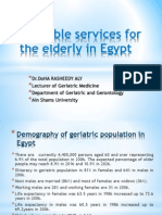 Resources in Egypt For Geriatrics Care