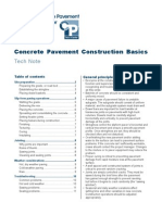 Concrete Pavement Construction Basics: Tech Note