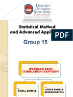 Spearman Rank Correlation Coefficient