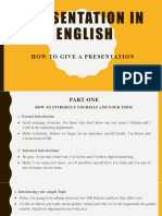 Part 5 English For Presentation