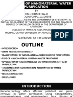 Application of Nanomaterial Water Purification