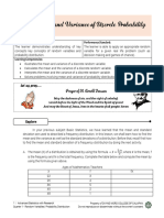 Q1ASR9 - Lesson 4 - Mean and Variance of Discrete Prob Dist