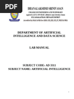 Ad3311 - Ai Lab Manual