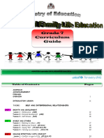 Health and Family Life Education - HFLE - Grade 7 Curriculum Guide