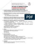 Temario Primer Examen - Biolog-A - Primera Oportunidad 2025