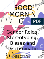 Gender Stereotyping Social Stratification