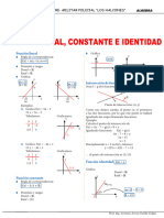 Función Lineal Constante e Identidad