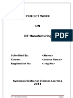 JIT Manufacturing