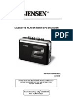 Jensen Jscr-75 User Guide