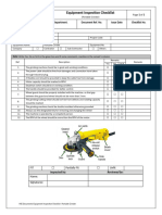 Portable Grinder Inspection Checklist