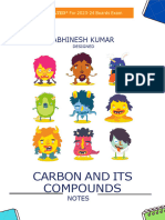 Chapter 4 - Carbon and Its Compounds Handwritten Notes