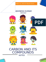 Chapter 4 - Carbon and Its Compounds Handwritten Notes