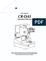 Canon Cr-Da1 Operation Manual