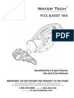 Water Tech Pool Blaster Max Manual