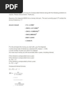 Answers: Amount P (1 + (r/100) ) 2500 (1 + (0.7/1200) ) 2500 (1 + 0.0005833) ) 2500 (1.0005833) 2500 X 1.01943 $ 2548.575