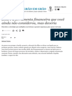 Essa É A Ferramenta Financeira Que Você Ainda Não Considerou, Mas Deveria - 17-08-2024 - de Grão em Grão - Folha