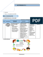 3er Grado - Actividad Del Dia 01 Setiembre