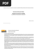 Programa Escuelas Documento de Posicionamiento Institucional