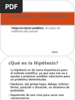 La Hipótesis y La Variable