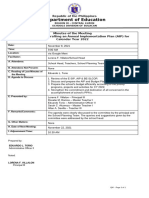 Minutes of The Meeting AIP Planningfirst Quarter Truelalu