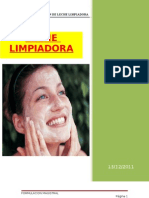 Leche Limpiadora - Monografia