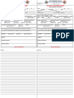 Individual Treatment Record Form (Medical Check-Up Form)