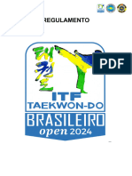 Regulamento Brasileiro Open de Taekwondo 2024