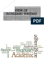 Overview of Academic Writing With Hedging Topic